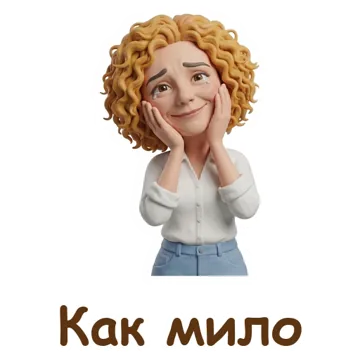 Стикер «Как мило»